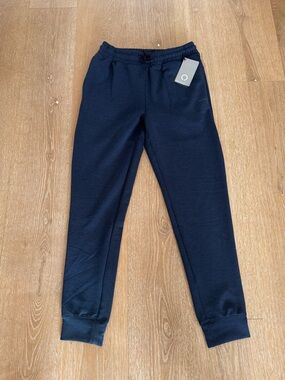 Skora Men's Sweatpants Lightweight Joggers in Blue Cove Heather